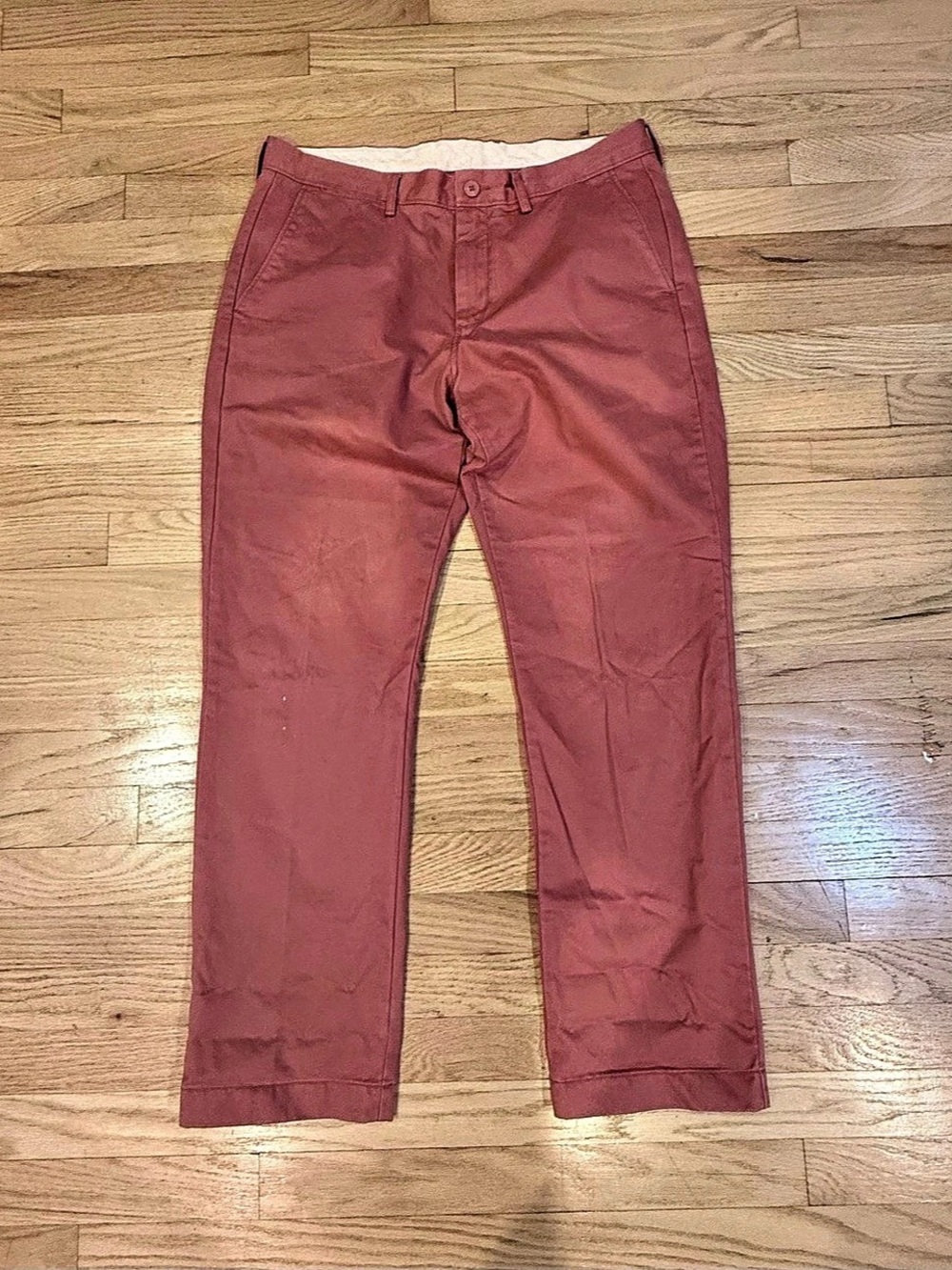 J.Crew Broken-In Urban Slim Chino Pants Men’s 34x30 Nantucket Red Like New